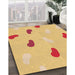 Machine Washable Transitional Orange Rug in a Family Room, wshpat2268org