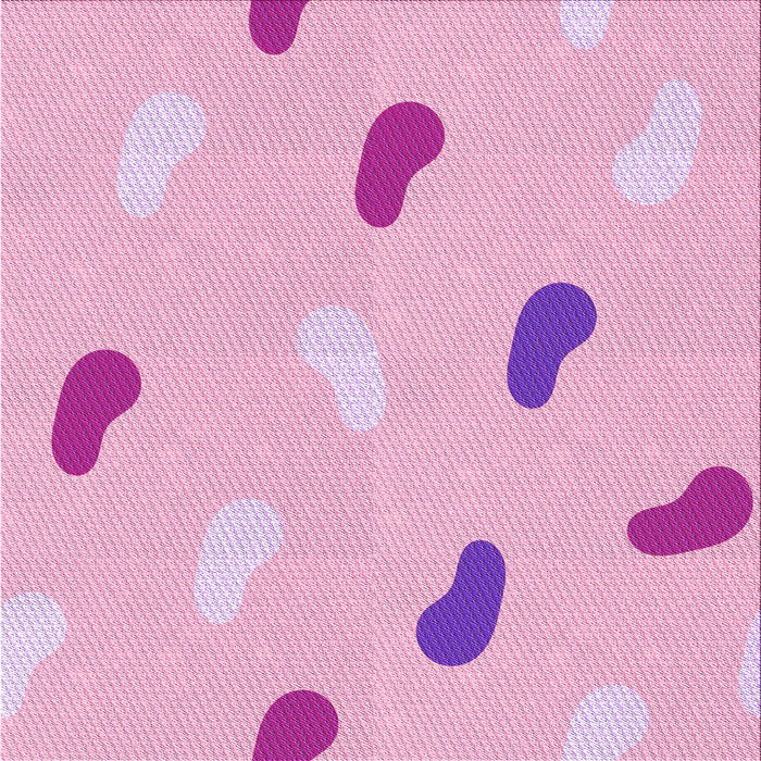 Round Patterned Pastel Purple Pink Rug, pat2268pur