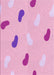 Patterned Pastel Purple Pink Rug, pat2268pur