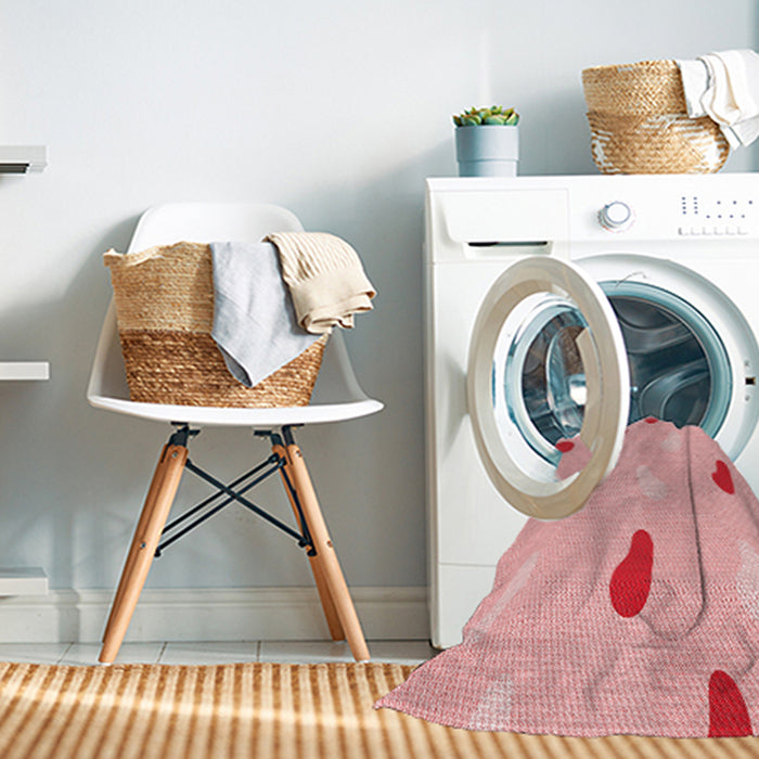 Machine Washable Transitional Red Rug in a Washing Machine, wshpat2268rd