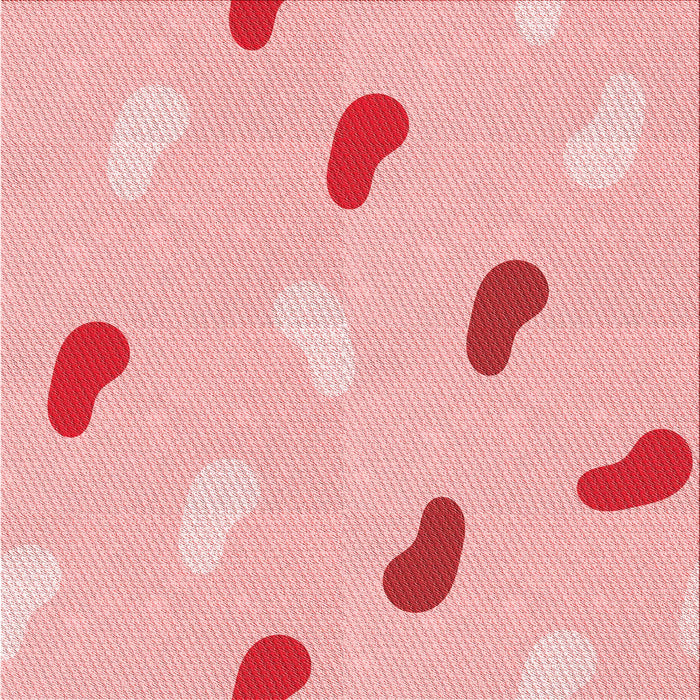 Round Patterned Red Rug, pat2268rd