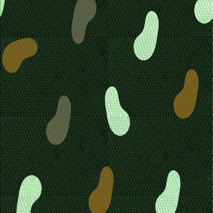 Patterned Black Rug, pat2269grn