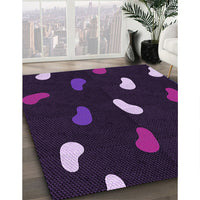 Patterned Purple Rug, pat2269pur