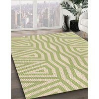 Patterned Brass Green Rug, pat227brn