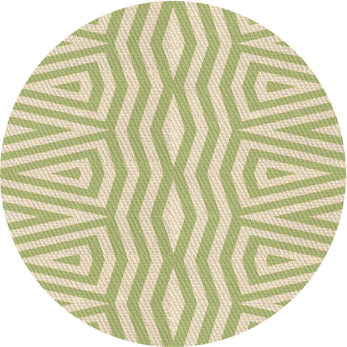 Square Patterned Brass Green Rug, pat227brn