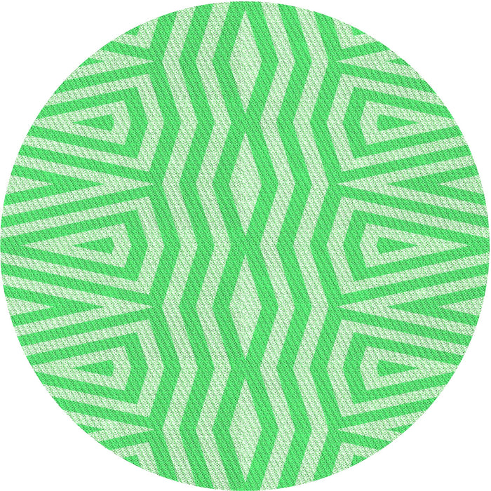 Square Patterned Green Rug, pat227grn