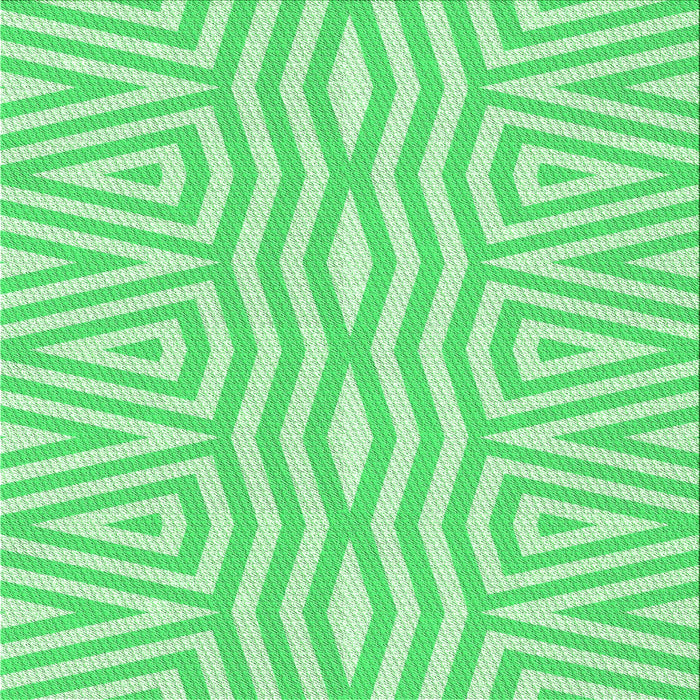 Round Machine Washable Transitional Green Rug, wshpat227grn