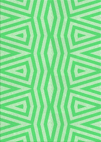 Machine Washable Transitional Green Rug, wshpat227grn