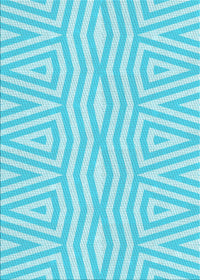 Machine Washable Transitional Diamond Blue Rug, wshpat227lblu