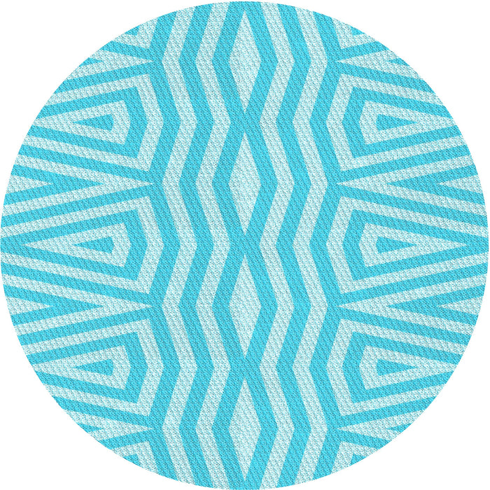 Square Patterned Diamond Blue Rug, pat227lblu