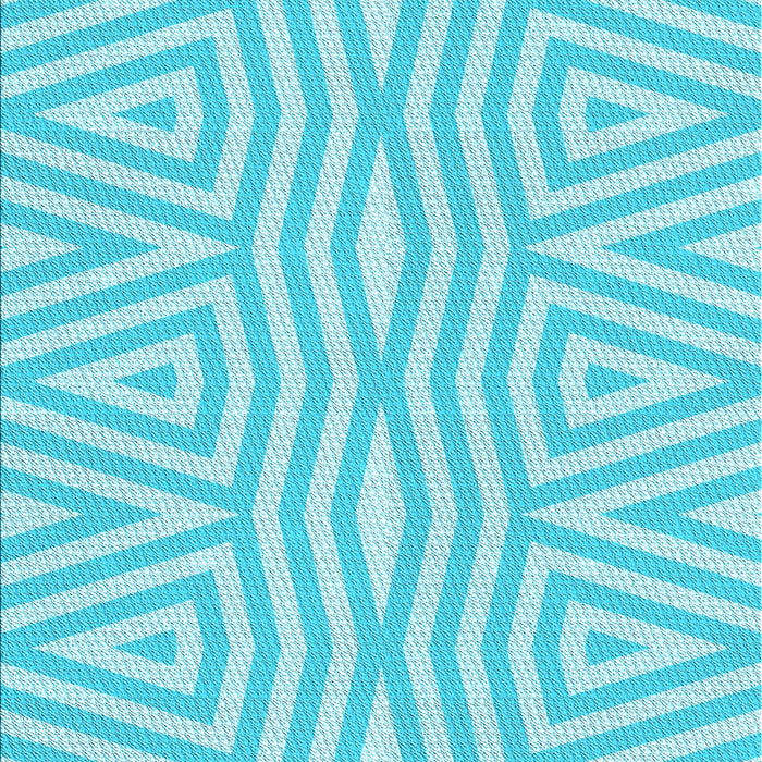 Patterned Diamond Blue Rug, pat227lblu