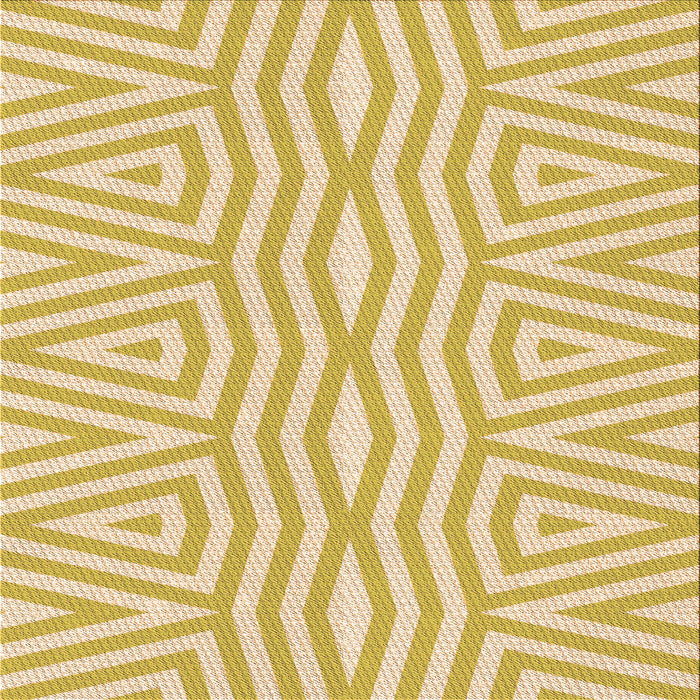 Round Machine Washable Transitional Yellow Rug, wshpat227org