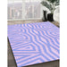 Machine Washable Transitional Purple Mimosa Purple Rug in a Family Room, wshpat227pur