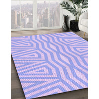 Patterned Purple Mimosa Purple Rug, pat227pur