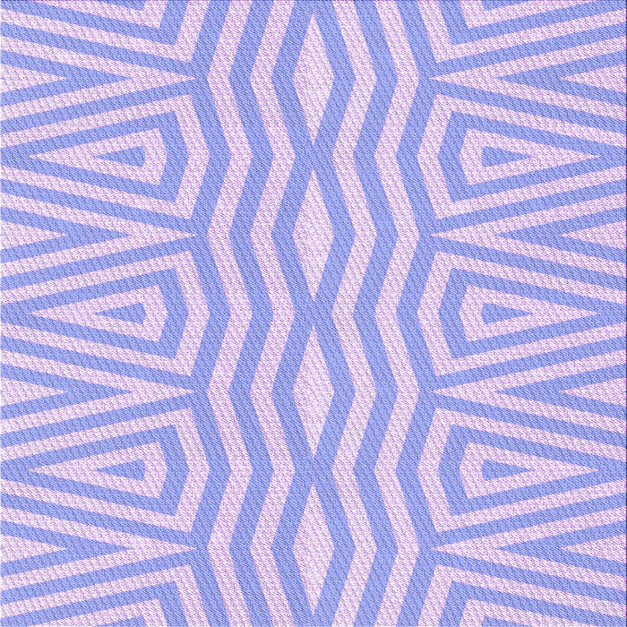 Round Patterned Purple Mimosa Purple Rug, pat227pur