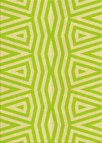 Machine Washable Transitional Green Rug, wshpat227yw