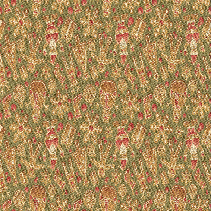 Round Patterned Dark Bisque Brown Rug, pat2270brn