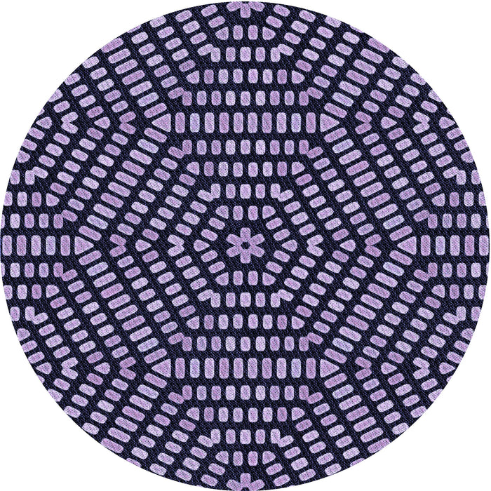 Square Patterned Night Blue Rug, pat2271blu