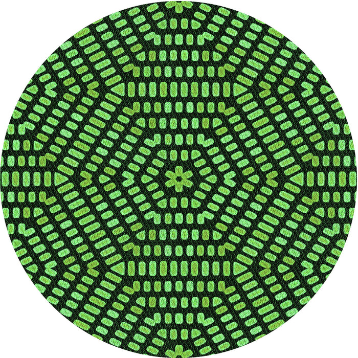 Square Machine Washable Transitional Black Rug in a Living Room, wshpat2271grn