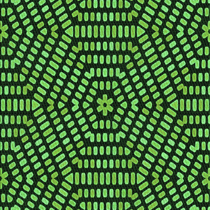 Patterned Black Rug, pat2271grn