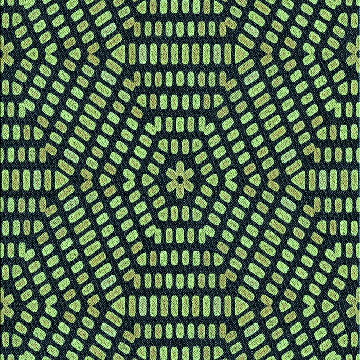 Patterned Green Rug, pat2271lblu