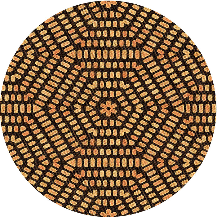 Square Machine Washable Transitional Orange Rug in a Living Room, wshpat2271org