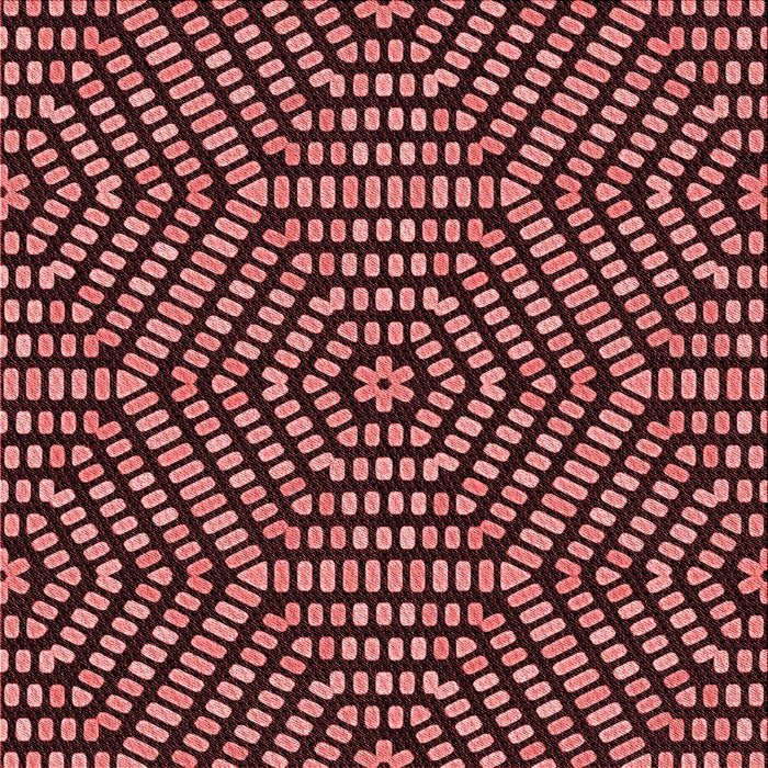 Round Machine Washable Transitional Red Rug, wshpat2271rd