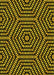 Machine Washable Transitional Yellow Rug, wshpat2271yw