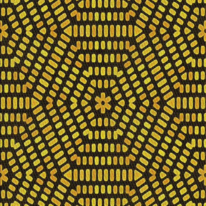 Patterned Yellow Rug, pat2271yw