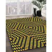 Patterned Gold Novelty Rug, pat2271