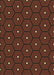 Machine Washable Transitional Mahogany Brown Rug, wshpat2272brn