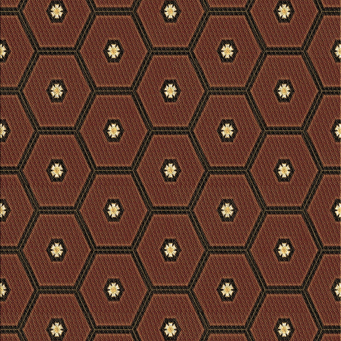 Patterned Mahogany Brown Rug, pat2272brn