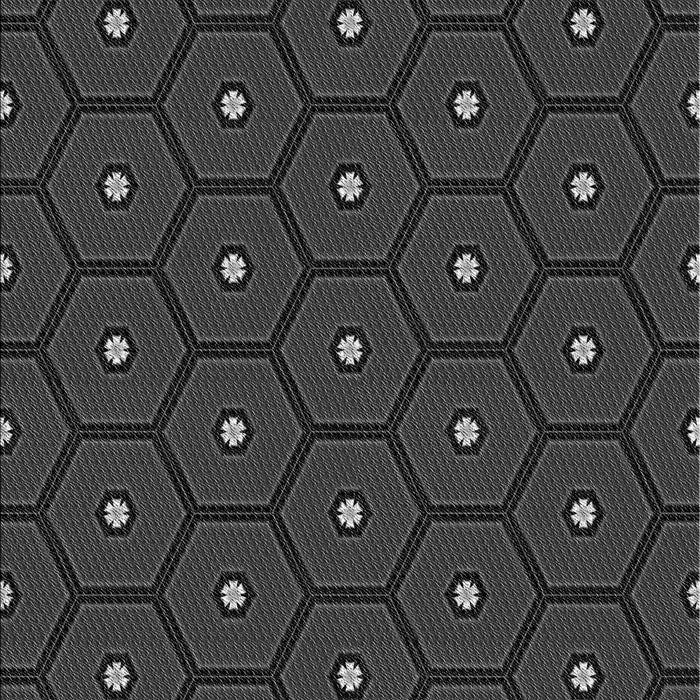 Patterned Charcoal Black Rug, pat2272gry