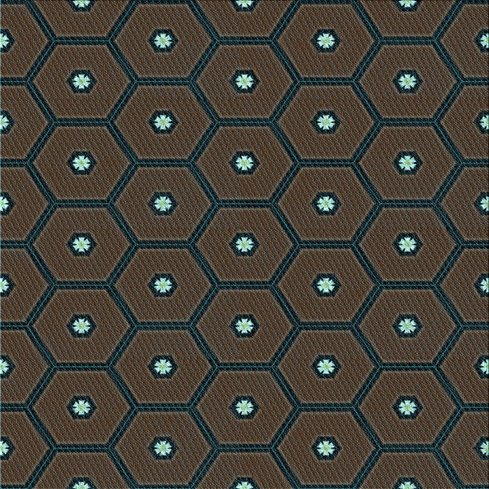 Round Patterned Midnight Gray Rug, pat2272lblu