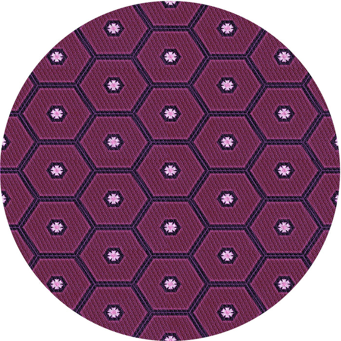 Square Machine Washable Transitional Dark Pink Rug in a Living Room, wshpat2272pur