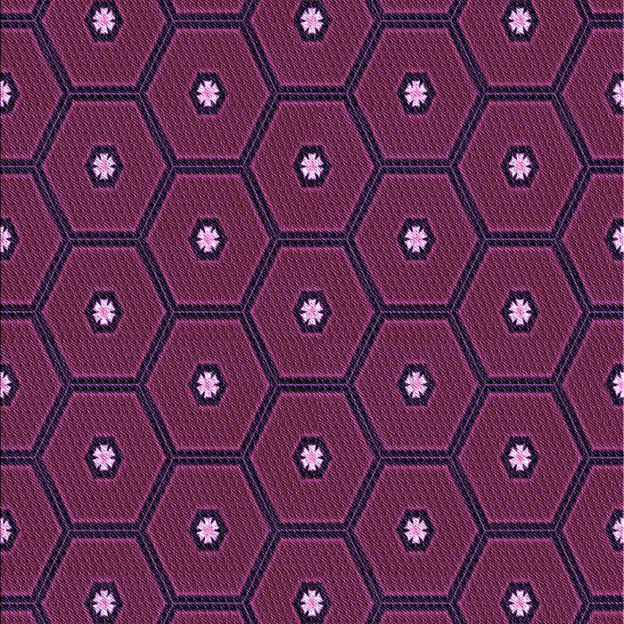 Patterned Dark Pink Rug, pat2272pur