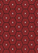 Patterned Tomato Red Rug, pat2272rd