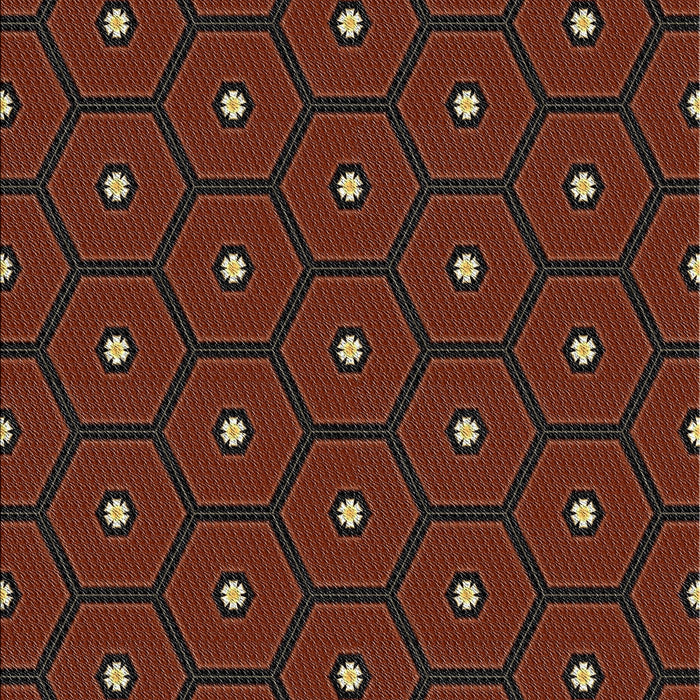 Patterned Red Novelty Rug, pat2272