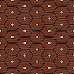 Sideview of Machine Washable Transitional Red Rug, wshpat2272