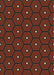 Machine Washable Transitional Red Rug, wshpat2272