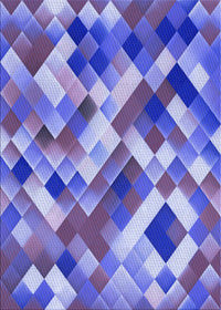 Machine Washable Transitional Amethyst Purple Rug, wshpat2273blu