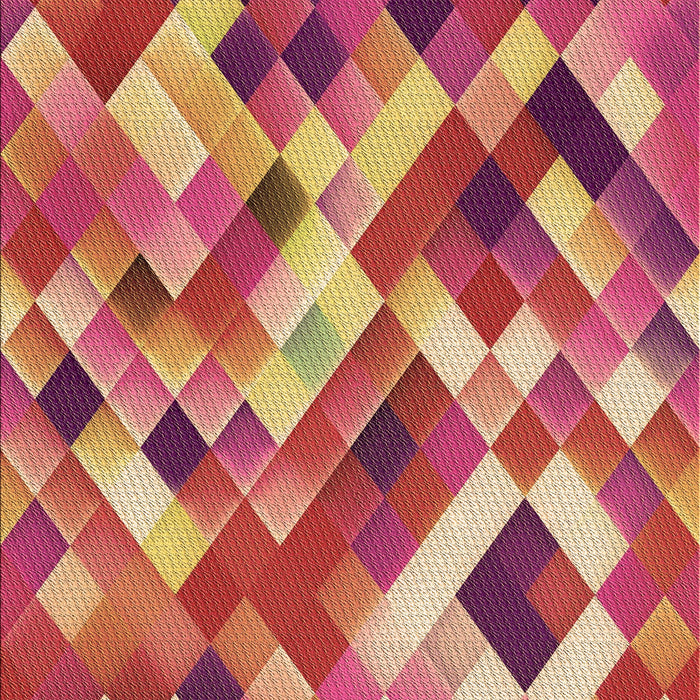 Patterned Crimson Red Rug, pat2273brn