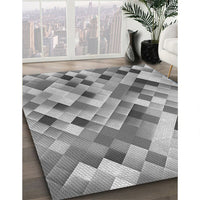 Patterned Cloud Gray Rug, pat2273gry