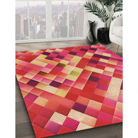 Patterned Red Rug, pat2273org