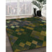 Machine Washable Transitional Midnight Gray Rug in a Family Room, wshpat2274grn