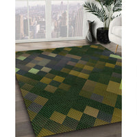 Patterned Midnight Gray Rug, pat2274grn