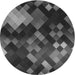 Square Patterned Charcoal Black Rug, pat2274gry