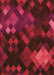 Patterned Fire Brick Red Rug, pat2274org