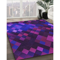 Patterned Amethyst Purple Rug, pat2274pur