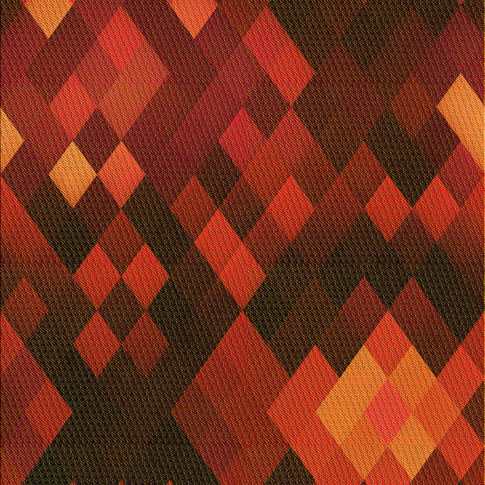 Patterned Cranberry Red Rug, pat2274yw